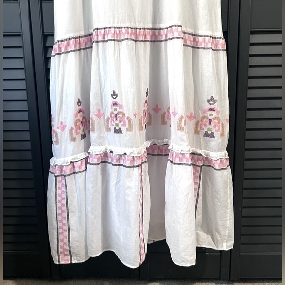 Alice by Temperley Maxi Dress Embroidered Details Womens Size 8 Spring Boho - Picture 2 of 11